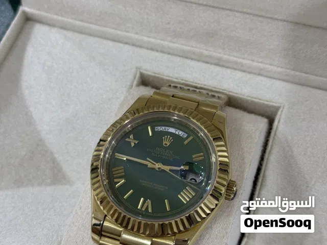 رولكس داي ديت ذهب أصفر بقرص أخضر (Rolex Day-Date President) سوبر ماستر كوالتي VIP