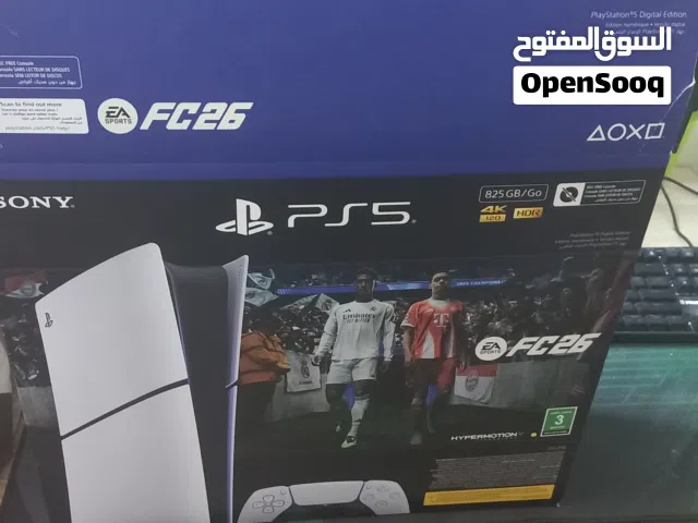 شبه جديد استخدام قليل ما عليه خشط نسخة بدون سي دي Playstation 5 slim digital edition 825GB