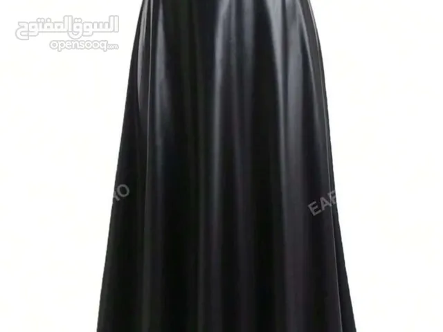 تنوره طويله اسود جلد بقياس XL