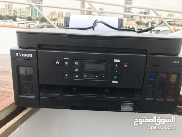 طابعة الوان كانون مستعمله بحالة جيدهkanon printer G6040 inktank