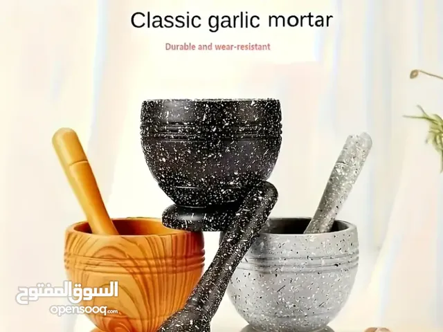 2pcs a Set, Durable PP Manual Garlic Press and Spice Grinder with Chopping Board - Perfect for Crush