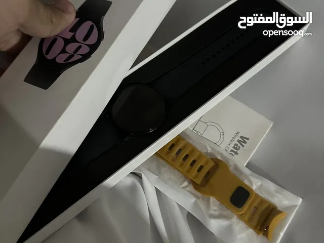 ساعة سامسونج واتش 6 مع ملحقات إضافيه جديده