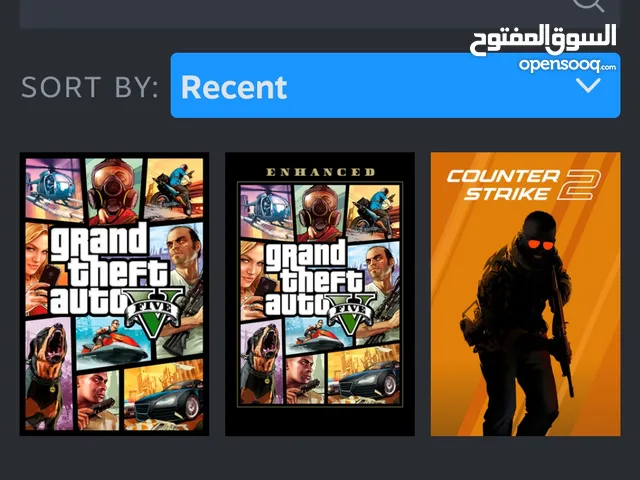 حساب ستيم gta