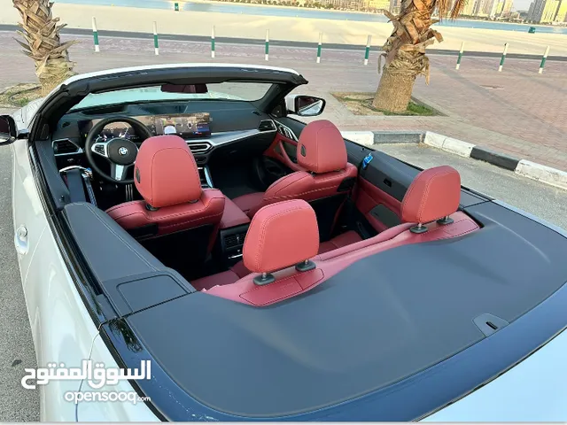 BMW 420I model 2024 convertible full options screen camera سيارة بي ام دبليو موديل حديث فاخرة كشف