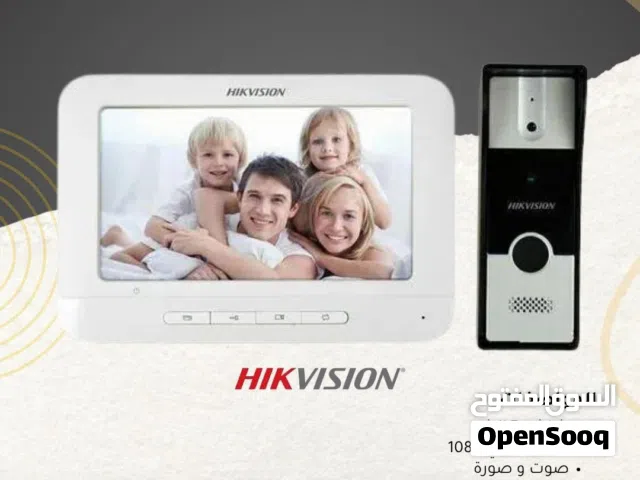 نظام الانتركوم جرس الذكي مع كاميرا خارجي و شاشه داخلي من ماركة Hikvision و الموديل DA-KIS202t