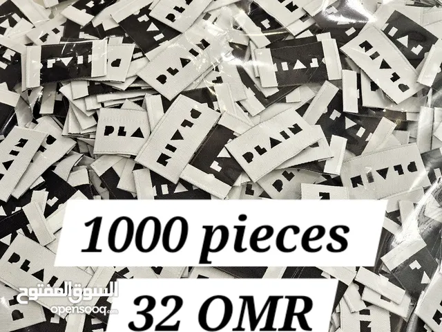 Order 1000 pieces of Custom Fabric Labels for 32 OMR