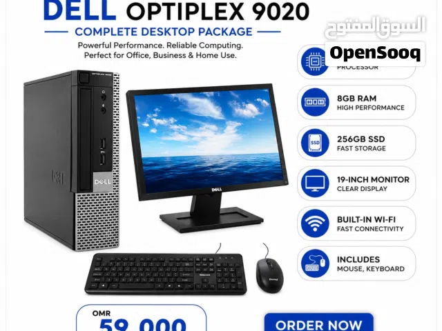 Dell OptiPlex 9020 Core i7 Desktop PC  8GB RAM  256GB SSD  Complete Set