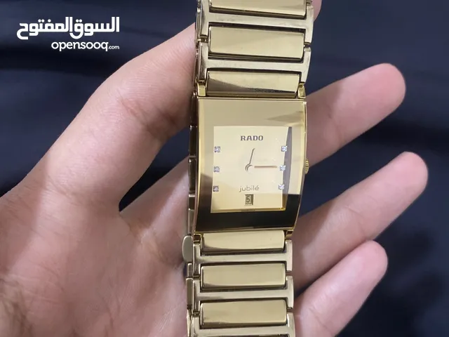 Authentic Rado Diastar Jubile Unisex Large Ceramic Titanium Gold-Tone Watch 23mm