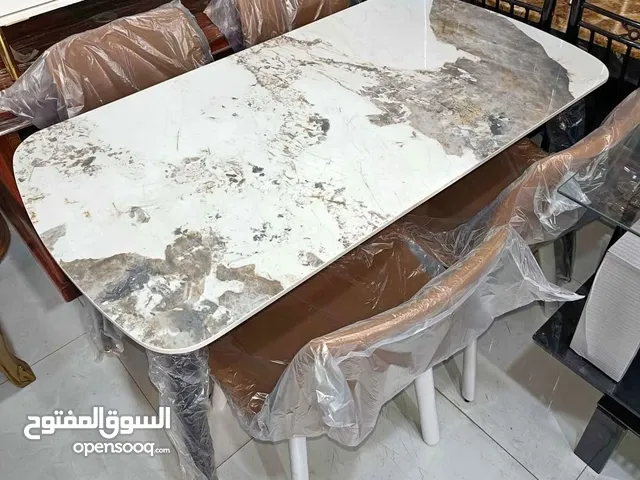 سفر طعام رخام كراسي جلد نوع فاخر متوفر 4 كراسي وابو 6 كراسي السعر 85000.وابو 6 كراسي ب110.000