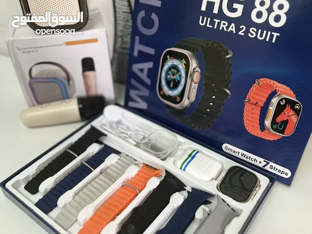 ساعة ذكية موديل HG 88 – شكل فخم ومزايا احترافية! احصل على ساعه ذكية أنيقة +7 أساور متنوعه