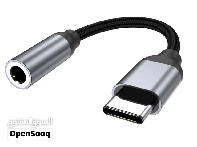 تحويلة من Type-C الى صوت  TYPE-C to 3.5mm Headphones AUX Audio