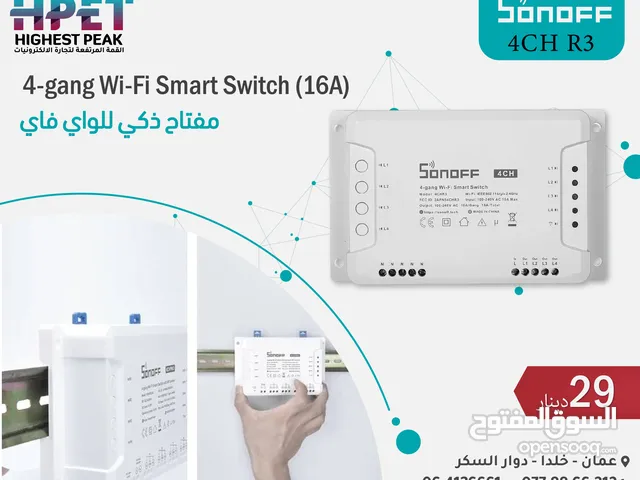 4CH R3 Sonoff مفتاح ذكي رباعي النطاق مزود بخاصية الواي فاي (16A)