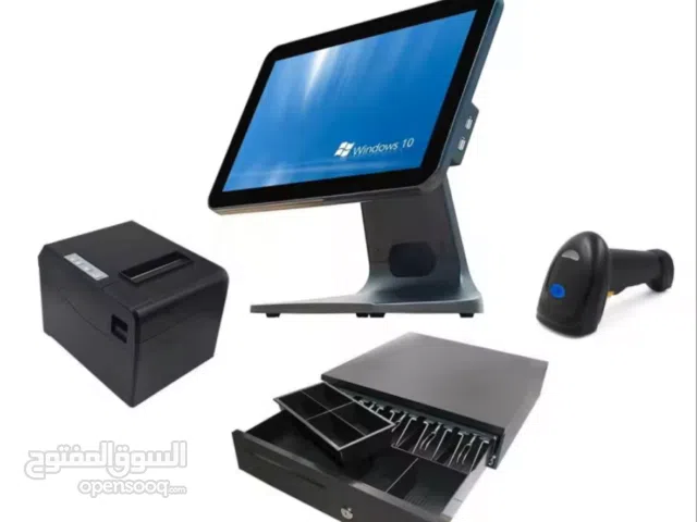جهاز كاشير مع البرنامج للمحلات (جديد بدون كارتون)