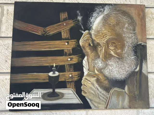 لوحات فنية مرسومة يدوياً بحالة ممتازة