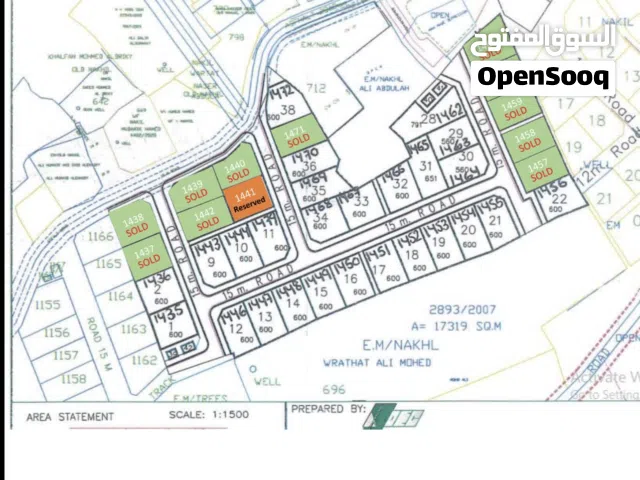 مخطط المدي (ام الجعاريف) بولاية صحم موقع متميز قريب من جميع الخدمات