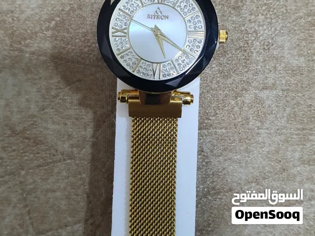 “Brand New Fitron Gold Mesh Watch – Elegant & Stylish”