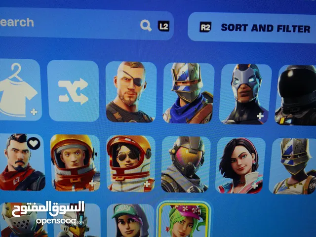 حساب فورت نايت سيزون 3 مع نوادر