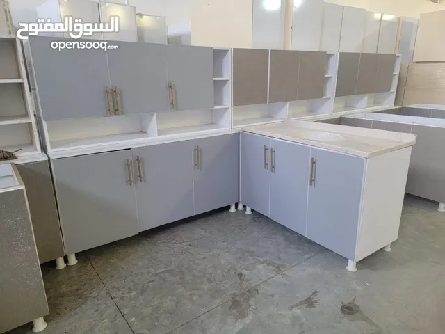 كاونتر جديد خشبmdf متر ونص ارضي وملحق مع سنك متر وعشرين