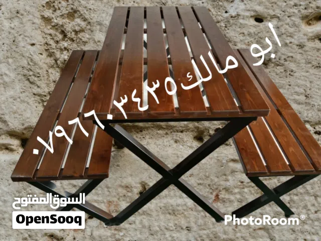 بنش حديد وخشب سويد  حسب الطلب المطبخ والمنازل والحدائق