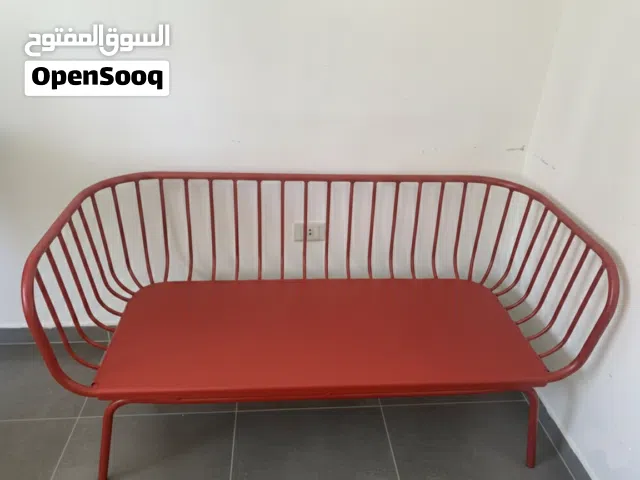 طقم كنبات إيكيا BRUSEN الأصلي (قطعتين) - مستخدم شبه جديد لون احمر