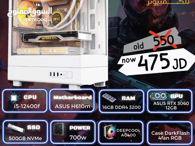 عرض العيد Gaming i5 تجميعة Asus RTX 306012g