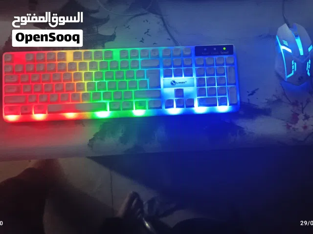 ماوس و كيبورد جيمنج مع اضاءة rgb