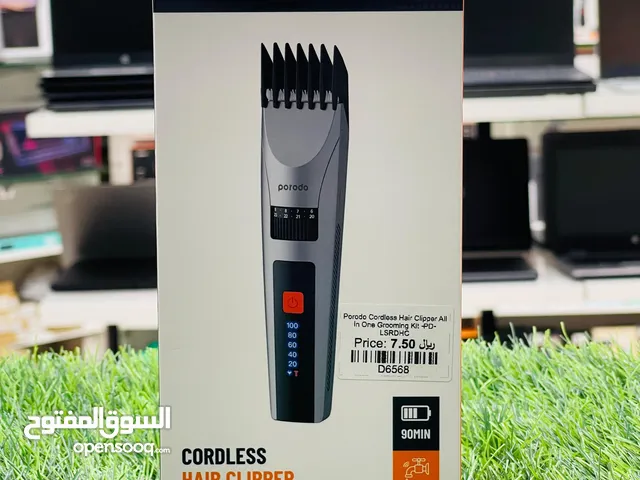 Porodo LifeStyle Rechargeable LED display Hair Clipper With Two Cutting Modes 1200mAh Grey
