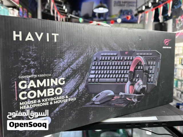 طقم ألعاب HAVIT Gaming Set كيبورد ماوس سماعة Mouse Keyboard Headset RGB عالي الجودة احترافي