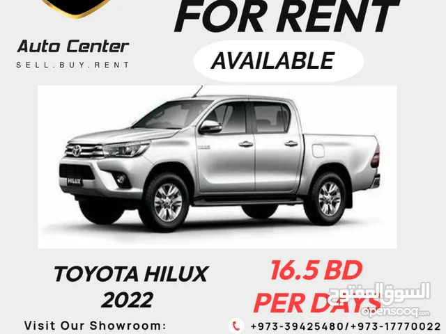 FOR RENT TOYOTA HILUX 2022