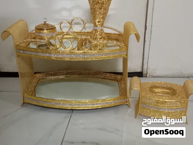 Elegant Gold Arabic Coffee/Incense Serving Stand Set