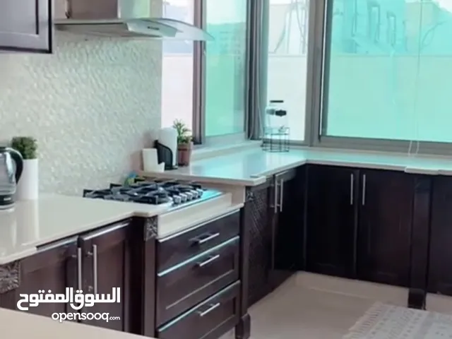 شقة العمر بين اديك ومفروشة كل اشي موجود ما في داعي تشتري اشي الصيف مكيفات الشتاء تدفئة مركزية