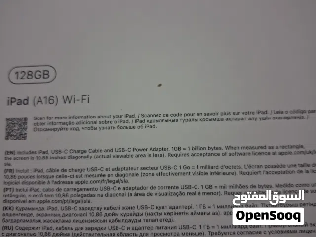 ايباد 11 A16  للبيع  بدون شاحن