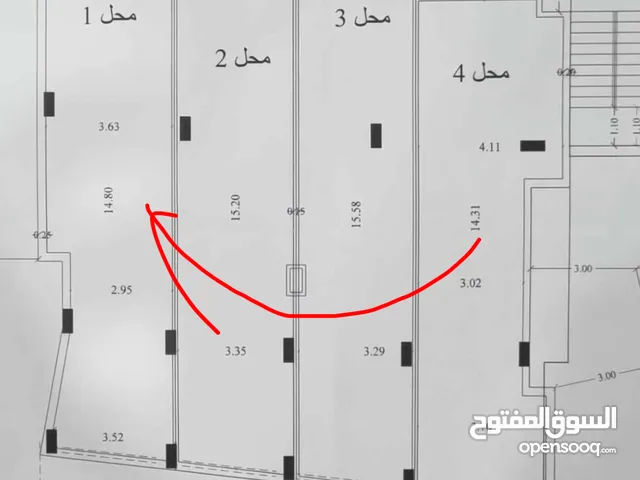 مخزن للبيع - شارع 25 مقابل مركز حكيم