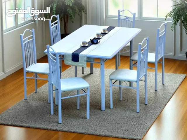 سفر طعام زجاج فاخر جديد 6كراسي و4كراسي  خامه وكاله يوجد لدينا جميع انوع الطاوله