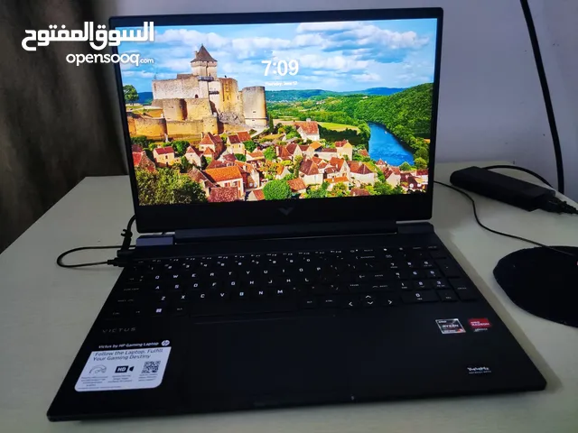 لابتوب العاب قوي HP victus مع الكثير من الألعاب الجهاز نظيف زي الجديدة