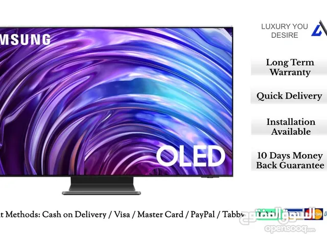 Samsung 65 Inch, 2024 OLED 4K HDR Pro AI Gen2 Processor, Smart TV - S95D,