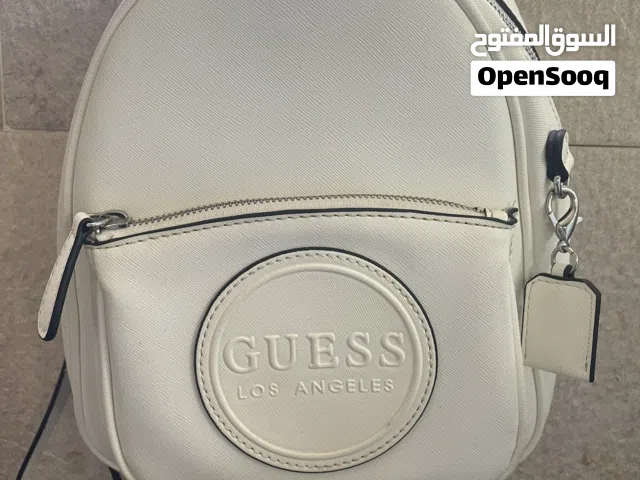 شنطة GUESS WHITE MINI BACKPACK