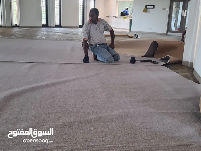 البدر للمفروشات  الرواد في جميع انواع السجاد المنزلي والمكتبي والتيلز وكذلك سجاد المساجد و الجراس