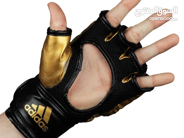 Adidas mma boxing gloves - Large - black and gold