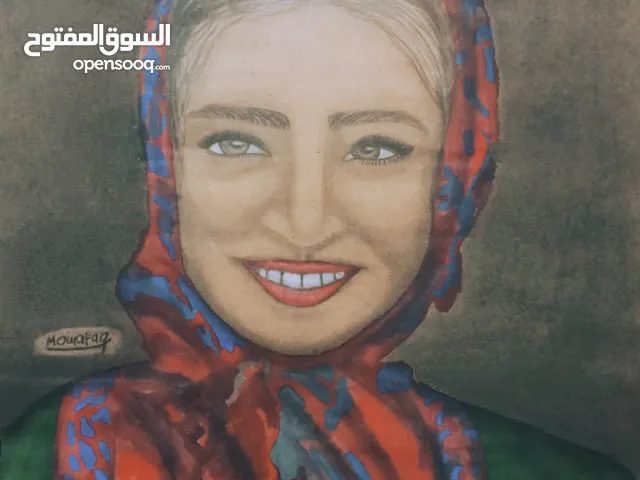 لوحات فنية رسم يدوي تحفة فنية تدوم العمر بأحجام مختلفة حسب الطلب
