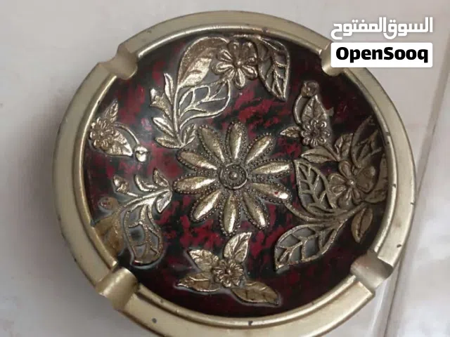 طقم مزهريات خمري ودهبي