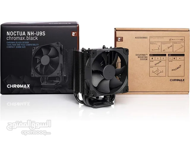 مبرد هوائي اصلي احترافي للمعالجات NOCTUA NH-U9S CHROMAX BLACK COMPACT FOR INTEL LGA 1700 & AMD AM4