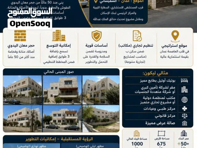 استثمر في الموقع الذي يصنع الفرق في قلب الشميساني – عمّان