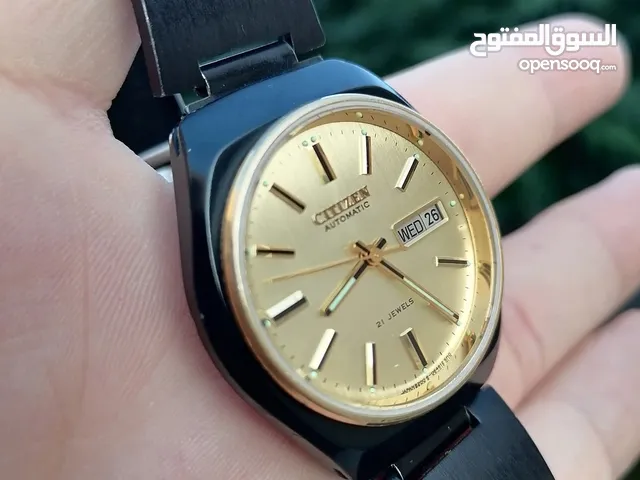 #CITIZEN_AUTOMATIC MADE IN JAPAN سيتيزن اوتوماتيك ياباني اصلي لومينوس شباك للتاريخ