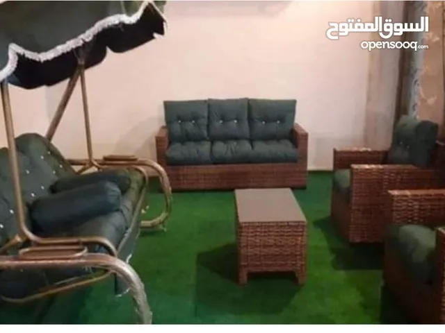 طقم راتان 5 مقاعد 125د شامل توصيل داخل عمان يتوفر أطقم رتان سباعي يتوفر جميع الالوان راتان بيور
