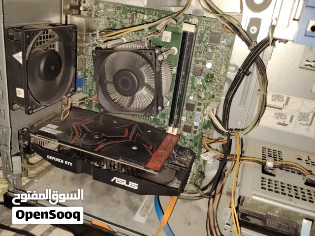 كمبيوتر يشغل اغلب العاب نظيف ومظمون كارت شاشه 1050ti معالج i5-4590 رام 8 هارد500-ssd128