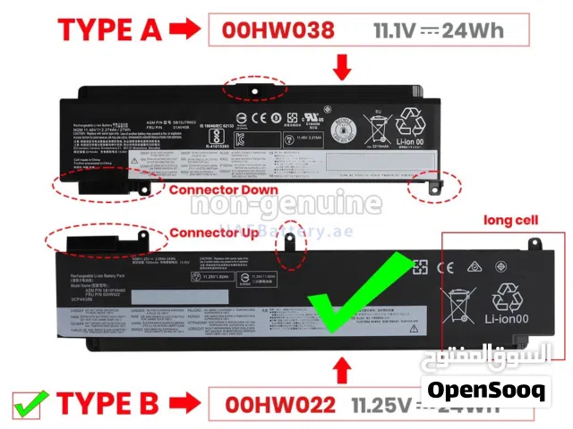 مطلوب بطارية لينوفو ثينك باد T460s