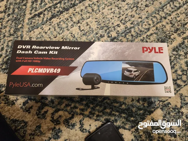 PyleUSA Rearview Mirror Dashcam Kit Front and Rear Full HD 1080P