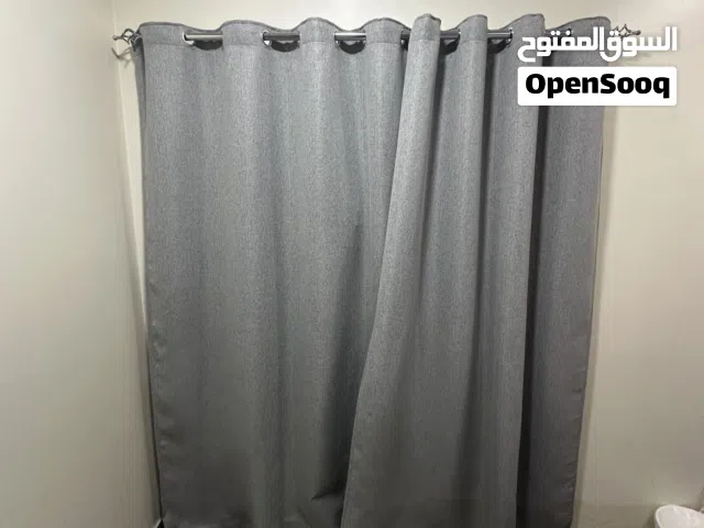 6 pairs of curtain with rods