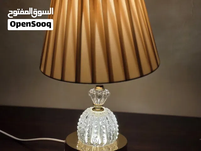 Pair of Elegant Gold & Crystal Table Lamps (Set of 2)